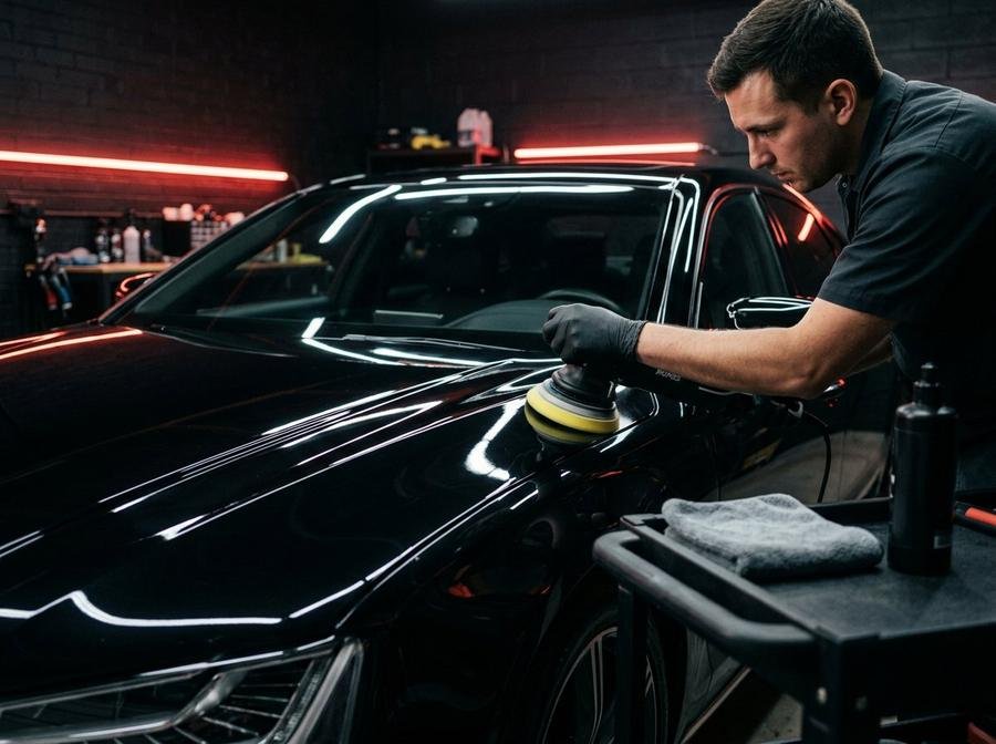 Car Detailing — Inside & Out at FJ AUTOS auto workshop, D.H.A. Phase 2, Karachi