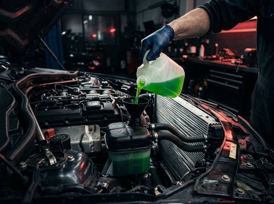 Cooling System Service at FJ AUTOS auto workshop, D.H.A. Phase 2, Karachi