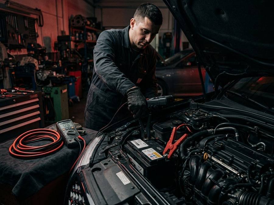 Battery & Electrical at FJ AUTOS auto workshop, D.H.A. Phase 2, Karachi