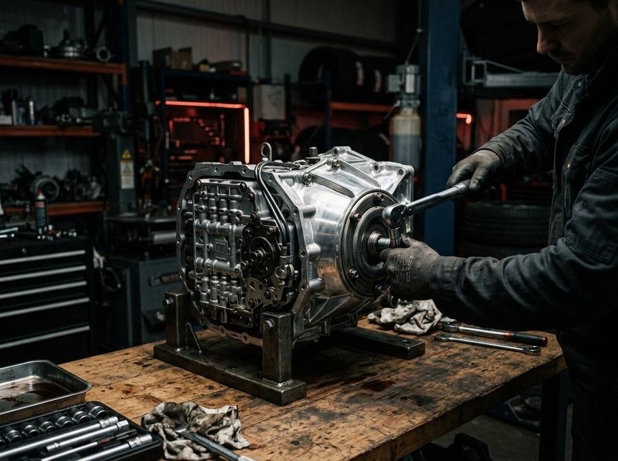 Transmission Service at FJ AUTOS auto workshop, D.H.A. Phase 2, Karachi